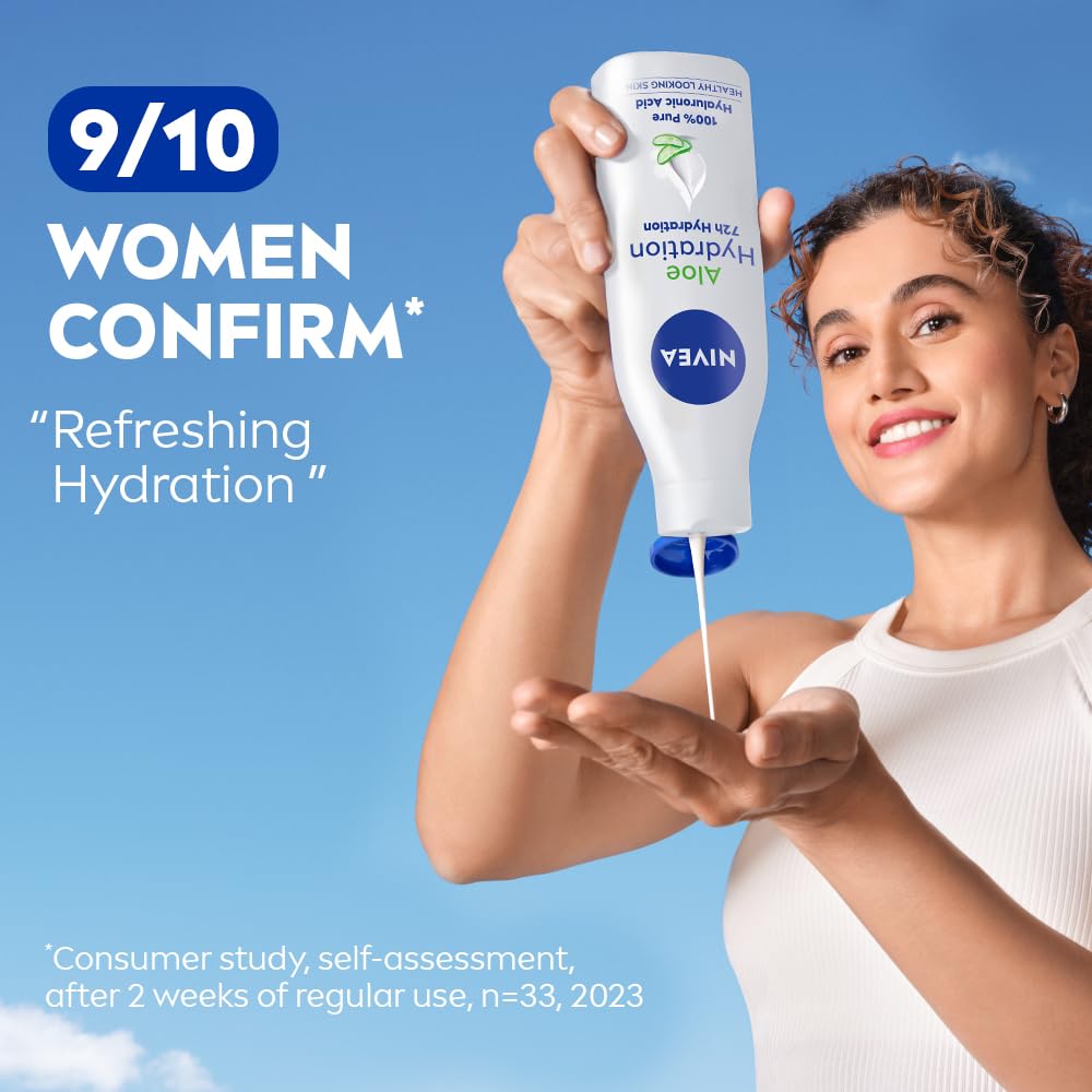 NIVEA 100% NATURAL ALOEVERA Body lotion- 5 in 1 COMPLETE CARE for 48H Refreshing moisturization [200 ml]