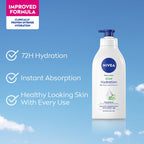 NIVEA 100% NATURAL ALOEVERA Body lotion- 5 in 1 COMPLETE CARE for 48H Refreshing moisturization [600 ml]
