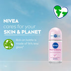 NIVEA 72H Active Protection With Pearl Extract Deo Underarm Roll On - Smooth Skin, Odor Protection [25 ml]