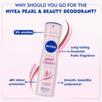 NIVEA Deo Pearl & Beauty Extracts & 0% Alcohol, For Smooth Underarms, 48H Freshness and Odour Protection [150 ml]