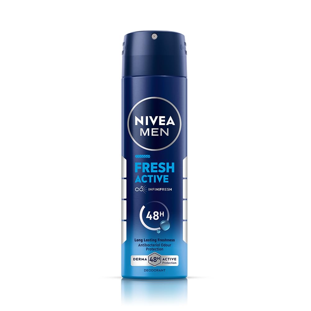 NIVEA MEN Deodorant, Fresh Active, 48h Long lasting Freshness [150 ml]