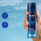 NIVEA MEN Deodorant, Fresh Active, 48h Long lasting Freshness [150 ml]