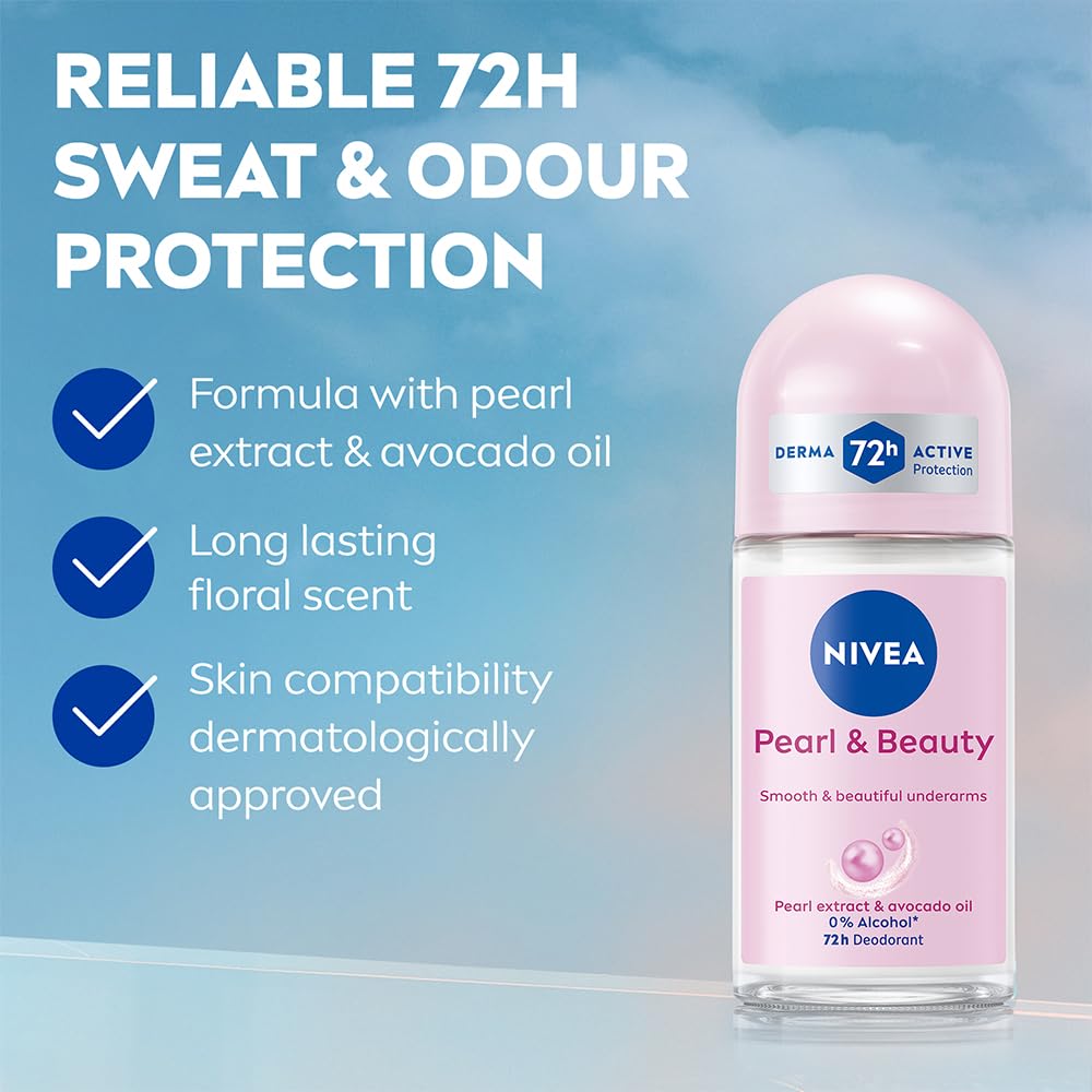 NIVEA Pearl and Beauty Deo Underarm Roll On [50ml]