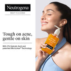 Neutrogena Oil Free Acne Cleansing Face Wash with 2% Salicylic Acid for Acne Prone & Oily Skin [175 ml]