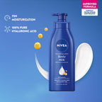 Nivea Deep Moisture Serum Vit E Body Lotion 48H Intense Moisturization Almond Oil Dry-Very Dry Skin [400 ml]