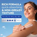 Nivea Deep Moisture Serum Vit E Body Lotion 48H Intense Moisturization Almond Oil Dry-Very Dry Skin [400 ml]