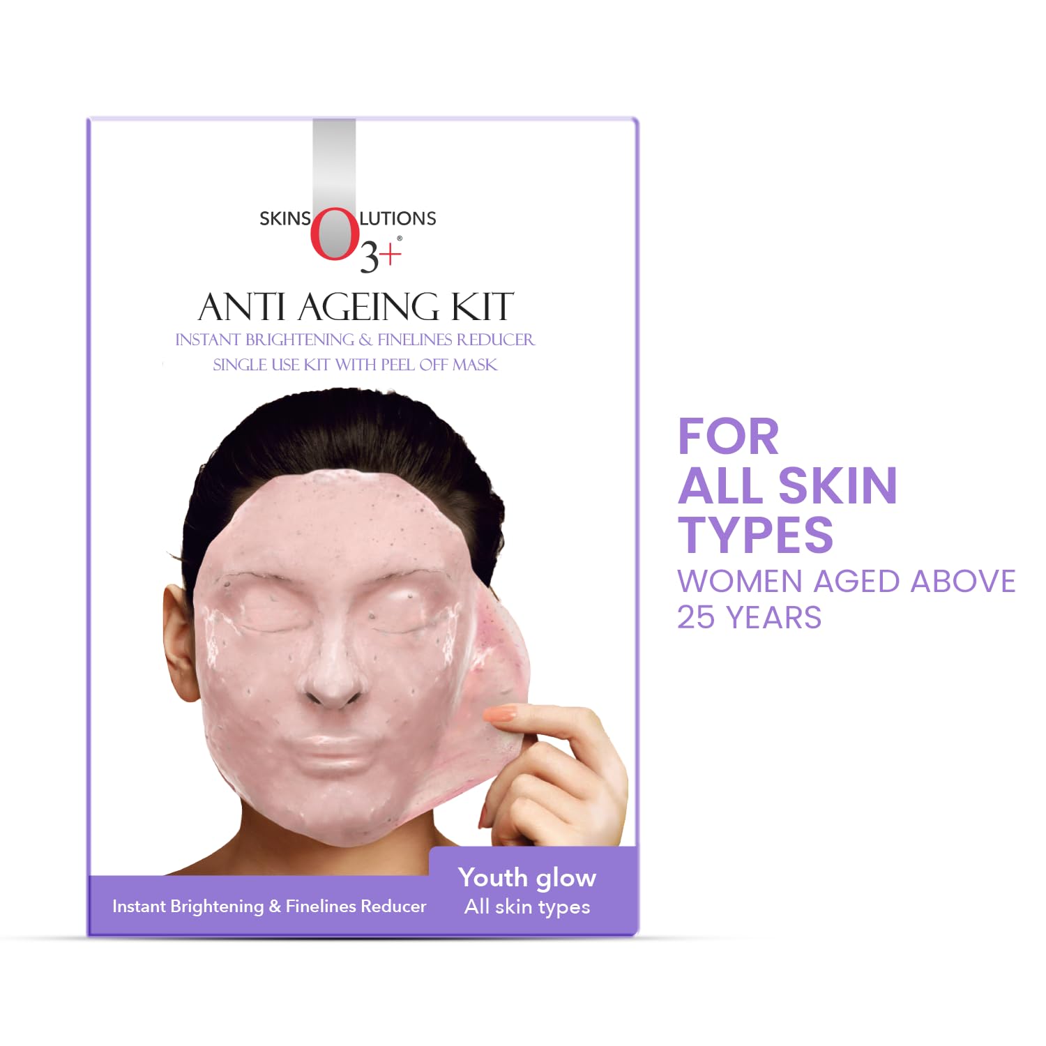 O3+ Anti Ageing Single Dose Facial Kit - Reduces Dark Spots, Fine Lines, and Wrinkles [40g + 5ml]
