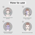 O3+ Blueberry D-TAN Face Pack for Tan Removal & Glowing Skin - Detan Mask for Dry Skin [300 g]