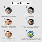 O3+ Bridal Facial Kit Vitamin C for Glowing Skin with Niacinamide | For All Skin Types [67 g + 69 ml]