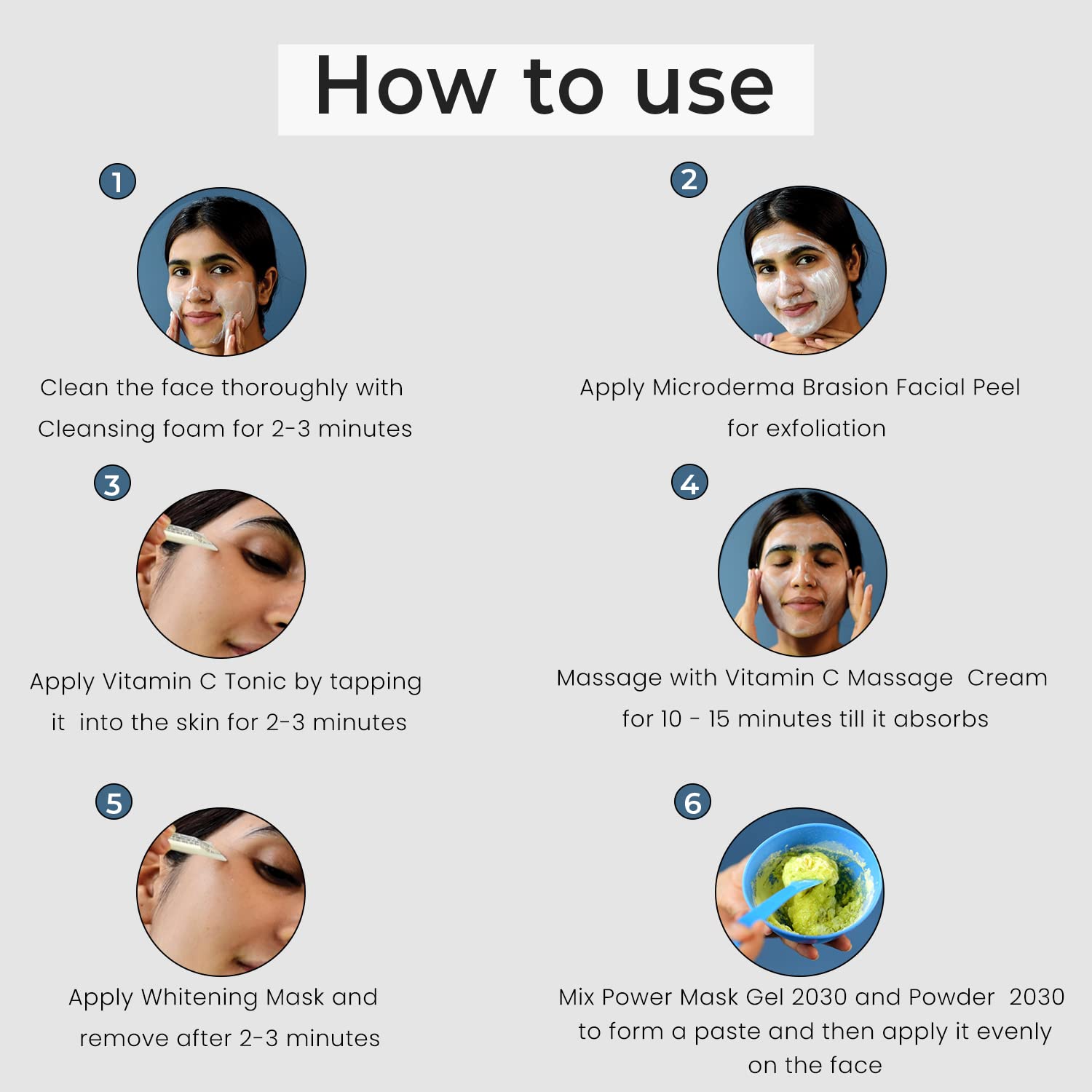 O3+ Bridal Facial Kit Vitamin C for Glowing Skin with Niacinamide | For All Skin Types [67 g + 69 ml]