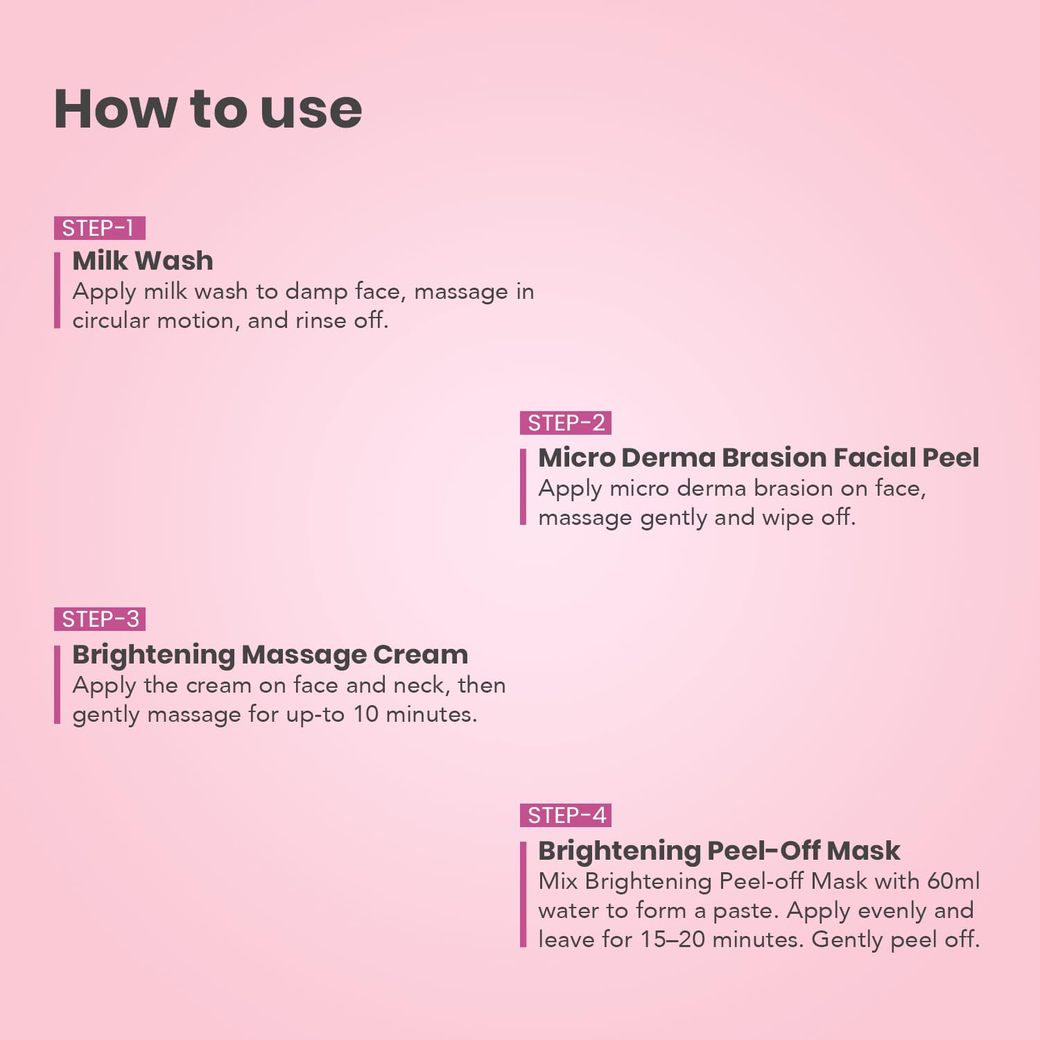 O3+ Brightening Facial Single Dose Kit for Glow Boosting, Reducing Uneven Skin Tone | All Skin Types [40gm+5ml]