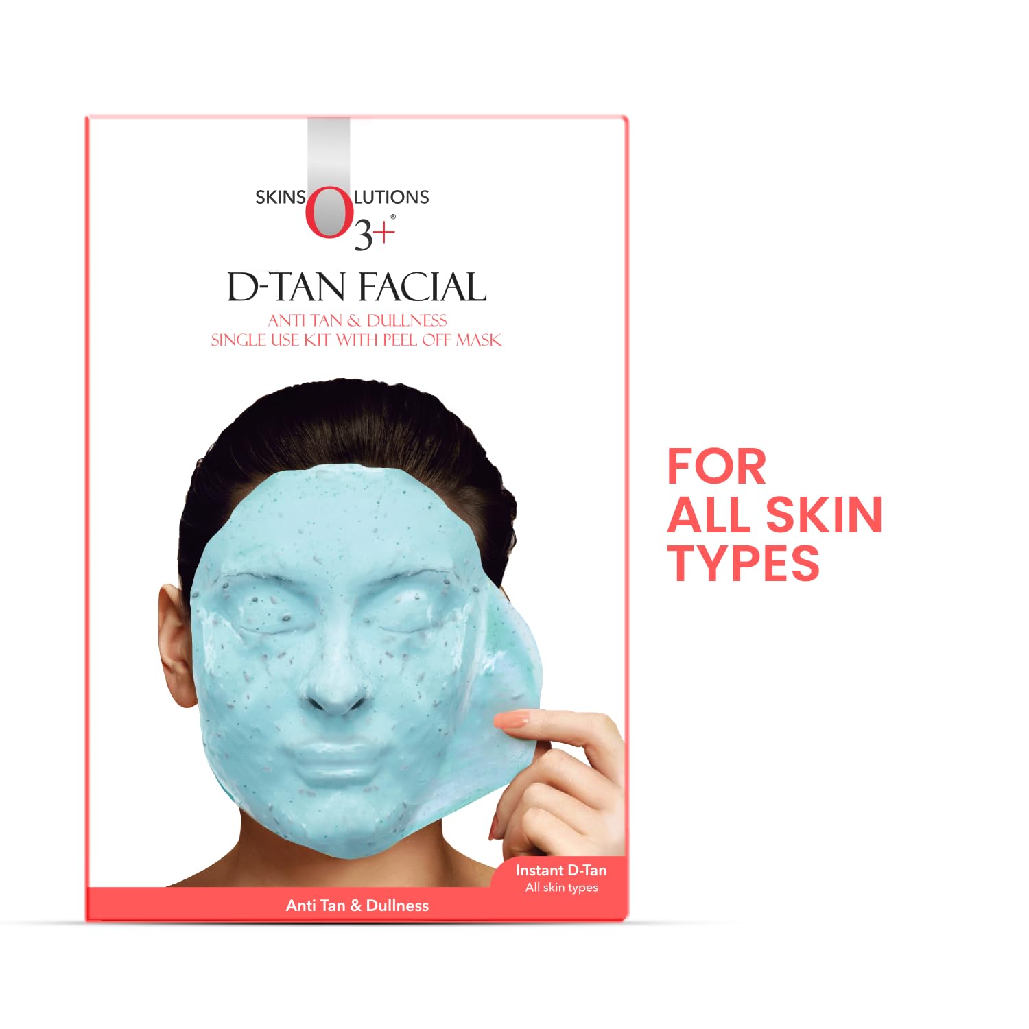O3+ D-TAN Facial Kit with Peel Off Mask for Tan Removal & Pigmentation | Suitable for All Skin Types [45 g]