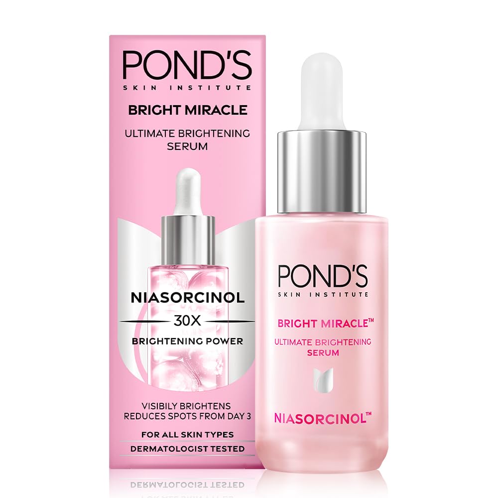 Pond’s Bright Miracle Ultimate Brightening Serum with Niasorcinol, 100X better than Vit C [14 ml]