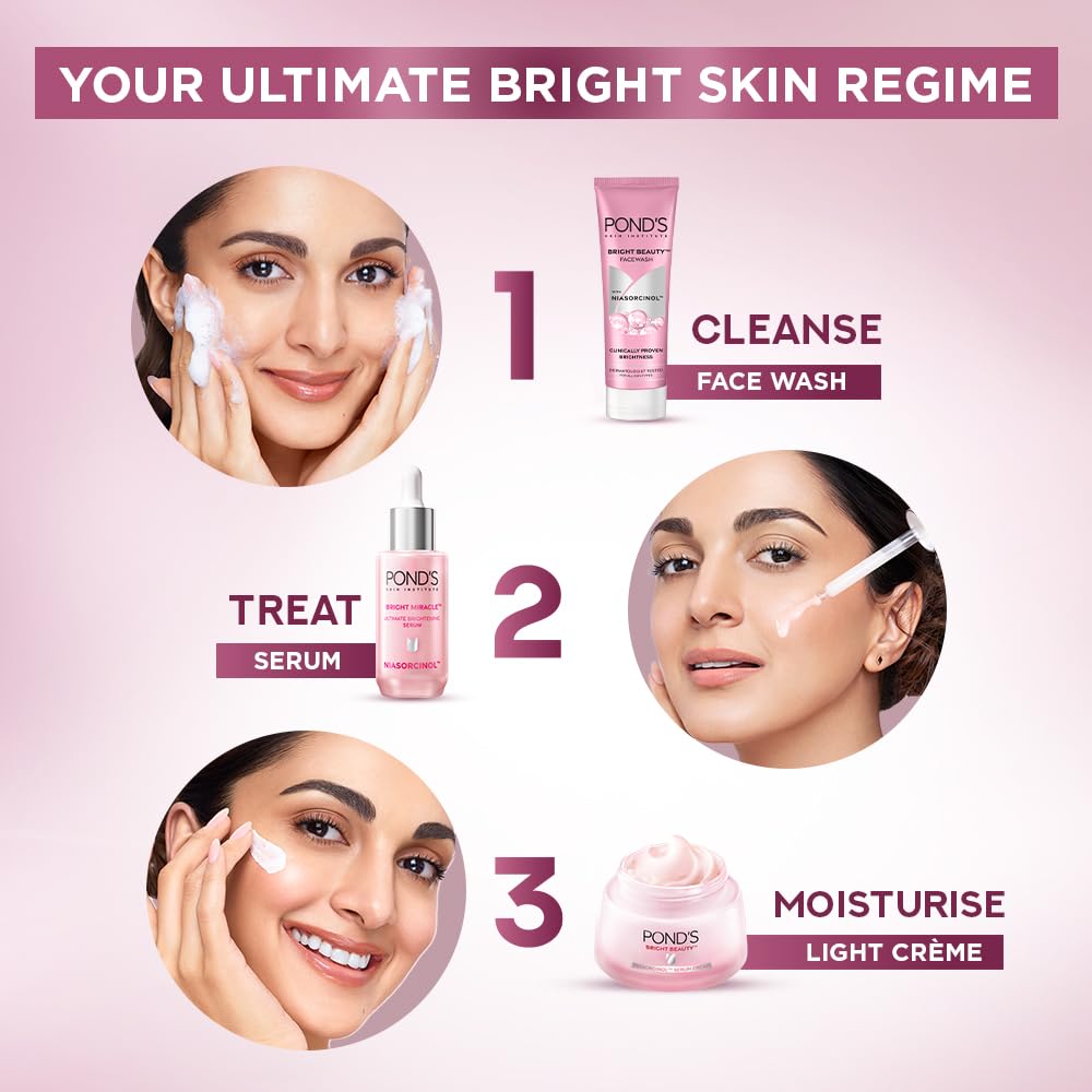 Pond’s Bright Miracle Ultimate Brightening Serum with Niasorcinol, 100X better than Vit C [14 ml]