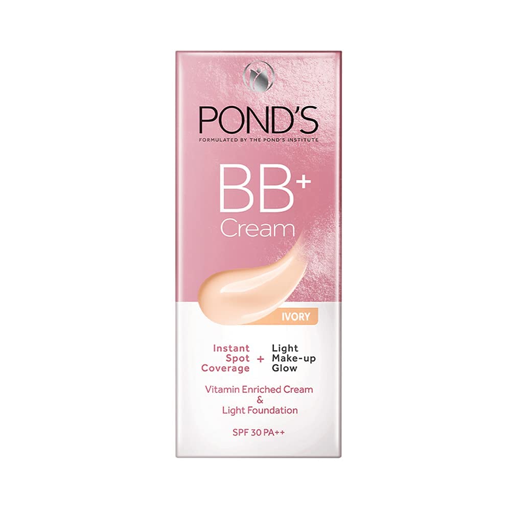 Ponds BB+ Cream Instant Spot Coverage + Light Make-up Glow Ivory - SPF 30 PA++ | 30g