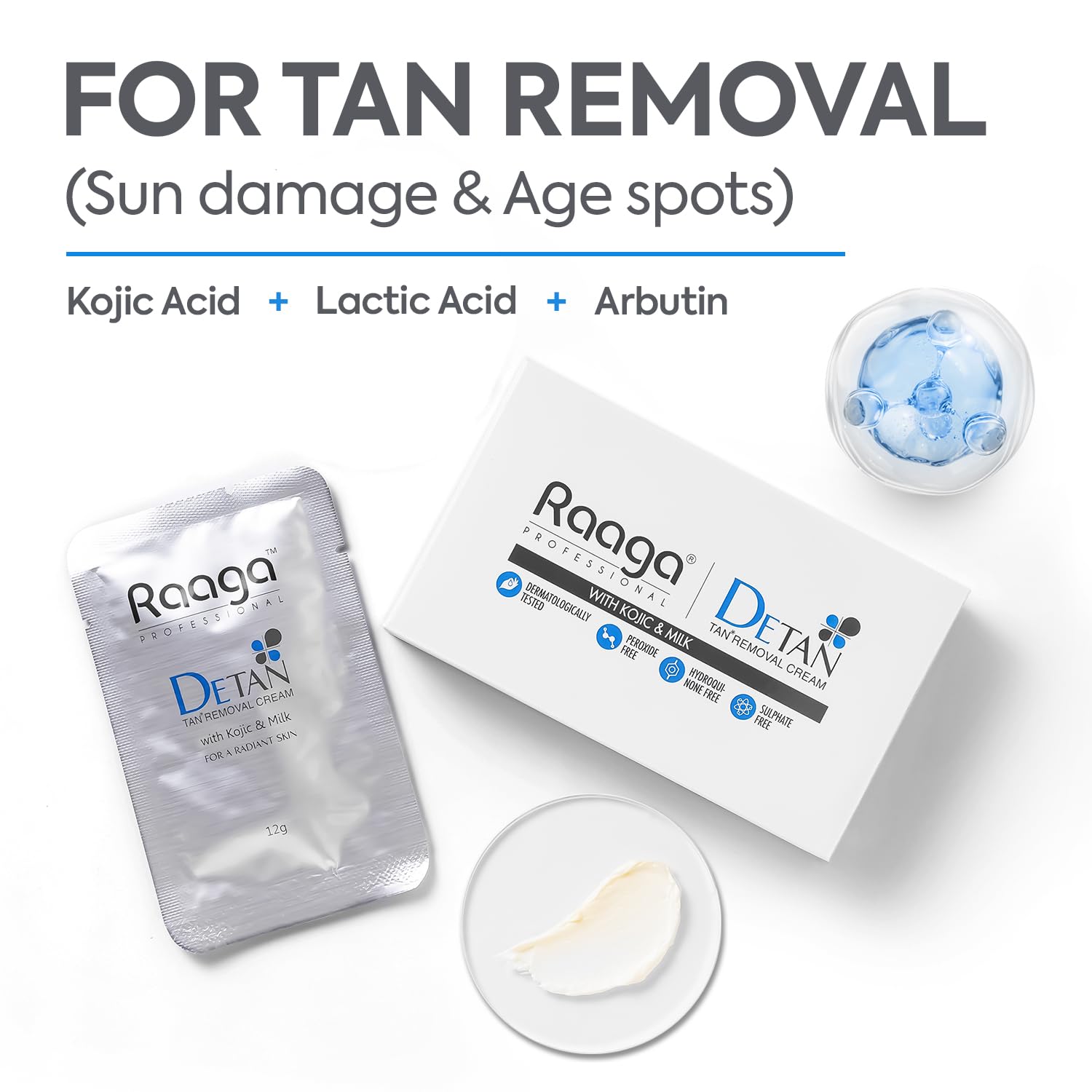 Raaga Professional De-Tan Removal Cream [72 g]