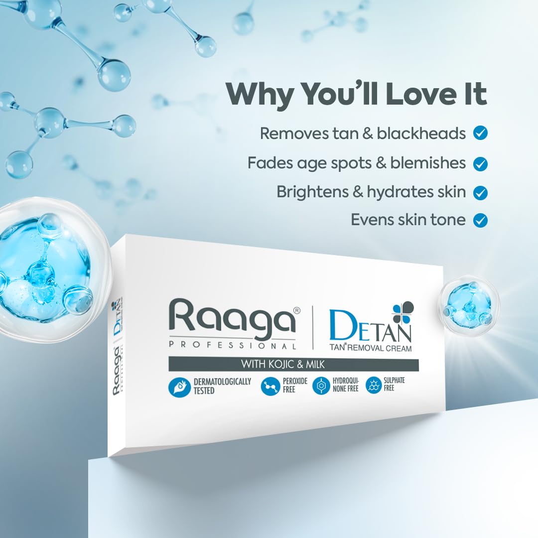 Raaga Professional De-Tan Removal Cream [72 g]