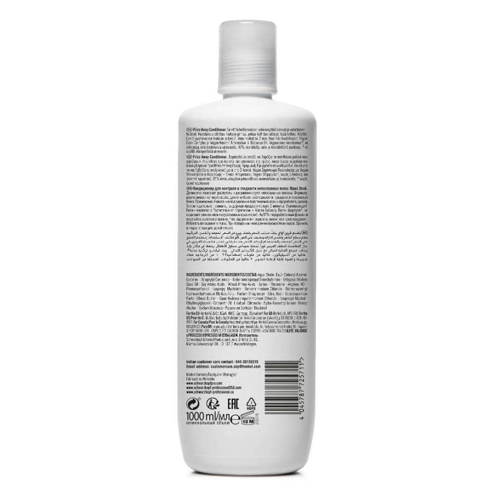 Schwarzkopf Professional Bonacure Frizz Away Shampoo [1000 ml]