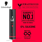 Schwarzkopf TAFT Power Hair Spray With Caffeine Formula For Strengthening Hold 5, Upto 72 Hrs [250 ml]
