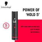 Schwarzkopf TAFT Power Hair Spray With Caffeine Formula For Strengthening Hold 5, Upto 72 Hrs [250 ml]