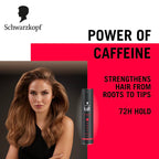 Schwarzkopf TAFT Power Hair Spray With Caffeine Formula For Strengthening Hold 5, Upto 72 Hrs [250 ml]