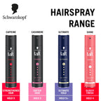 Schwarzkopf TAFT Power Hair Spray With Caffeine Formula For Strengthening Hold 5, Upto 72 Hrs [250 ml]