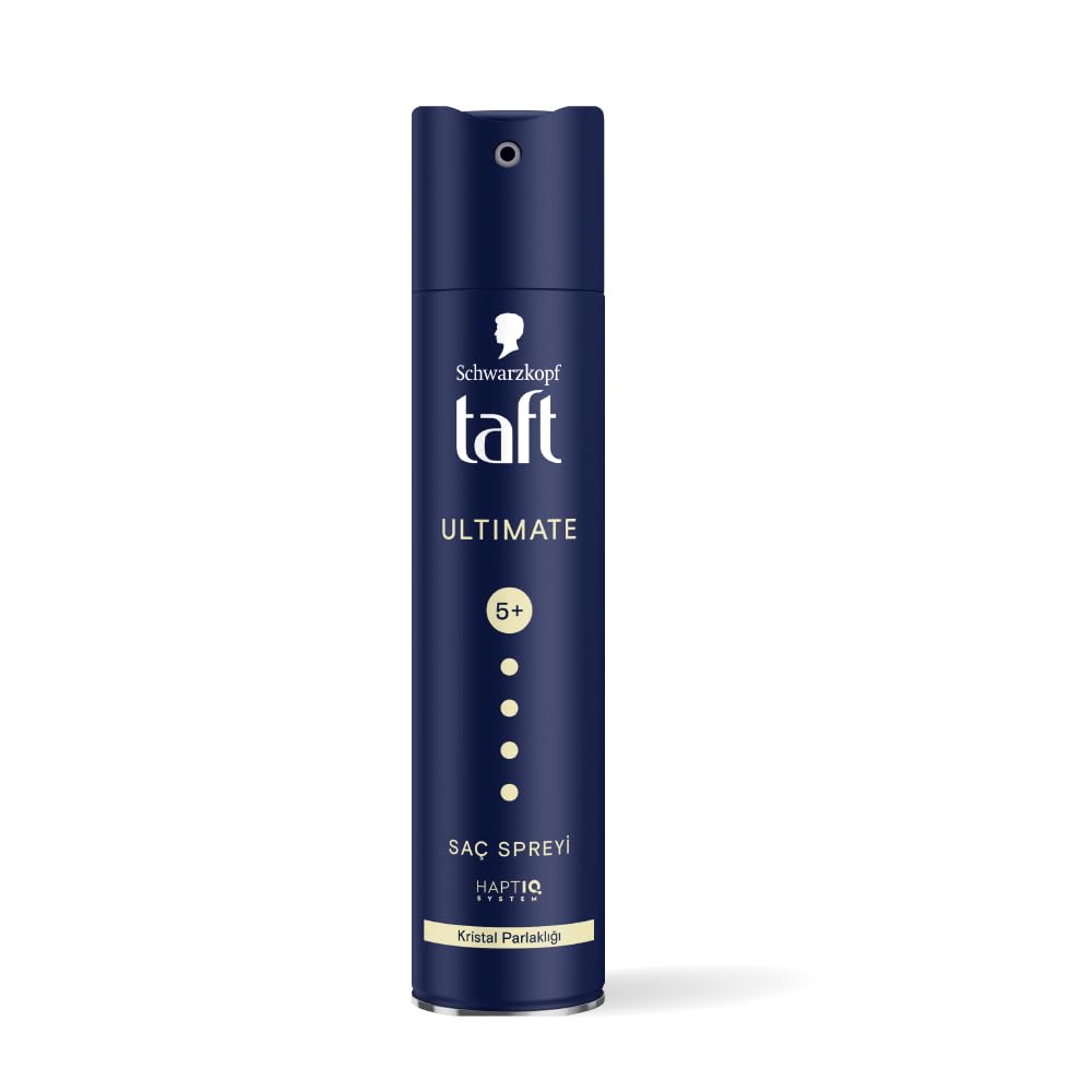 Schwarzkopf TAFT Ultimate Hair Spray For Hair With Crystal Shine Hold 5+, Lasts For 72 Hours [250 ml]