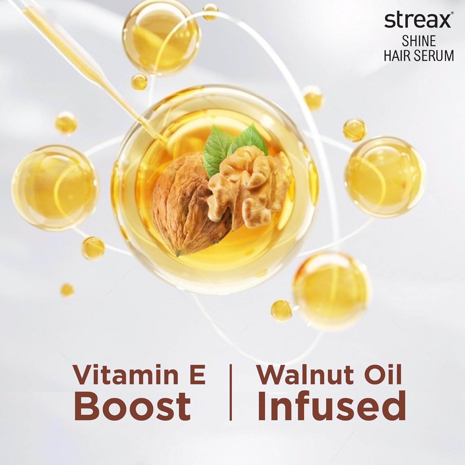 Streax Hair Serum Vitalized with Walnut Oil [200 ml]
