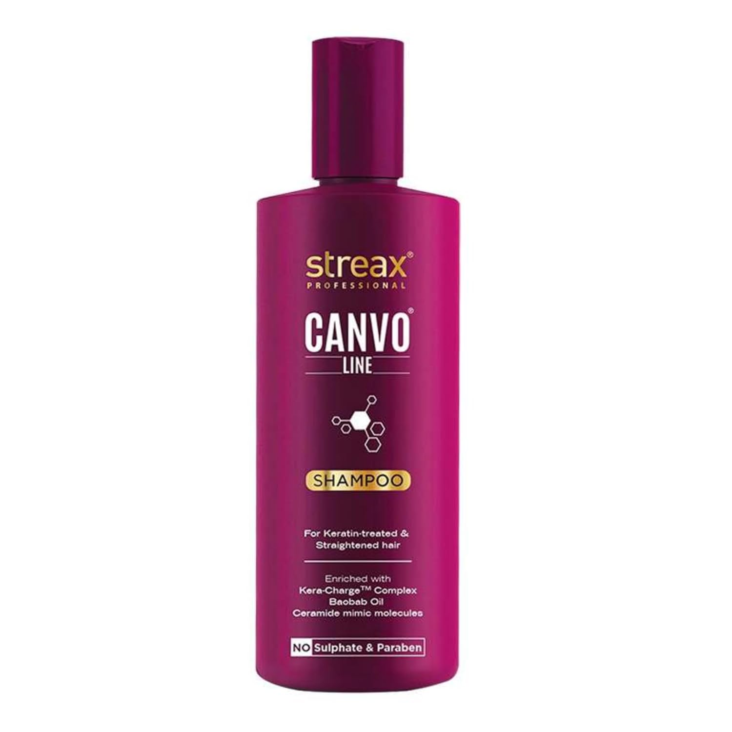 Streax Professional Canvoline Shampoo With Kera-Charge & Baobab Oil [300 ml]