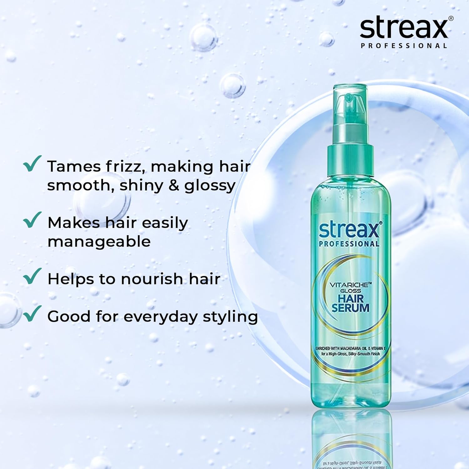 Streax Professional Vitariche Gloss Hair Serum [200 ml]