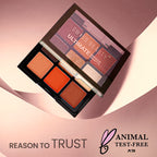 Swiss Beauty Ultimate 9 Pigmented Colors Eyeshadow Palette - Shade 02