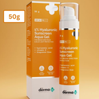 The Derma Co 1% Hyaluronic Sunscreen Aqua Gel with SPF 50 & PA++++ [50g]