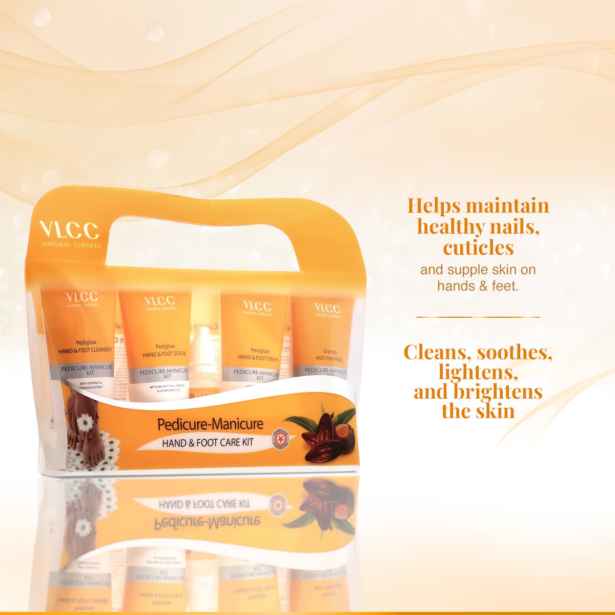 VLCC Pedicure-Manicure Hand & Foot Kit [150 g + 60 ml]