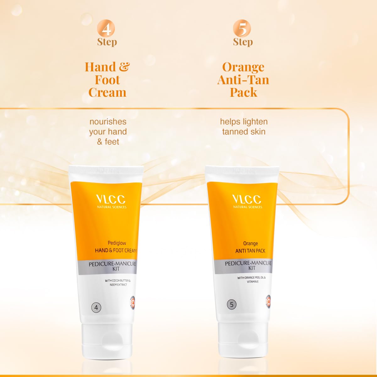 VLCC Pedicure-Manicure Hand & Foot Kit [150 g + 60 ml]