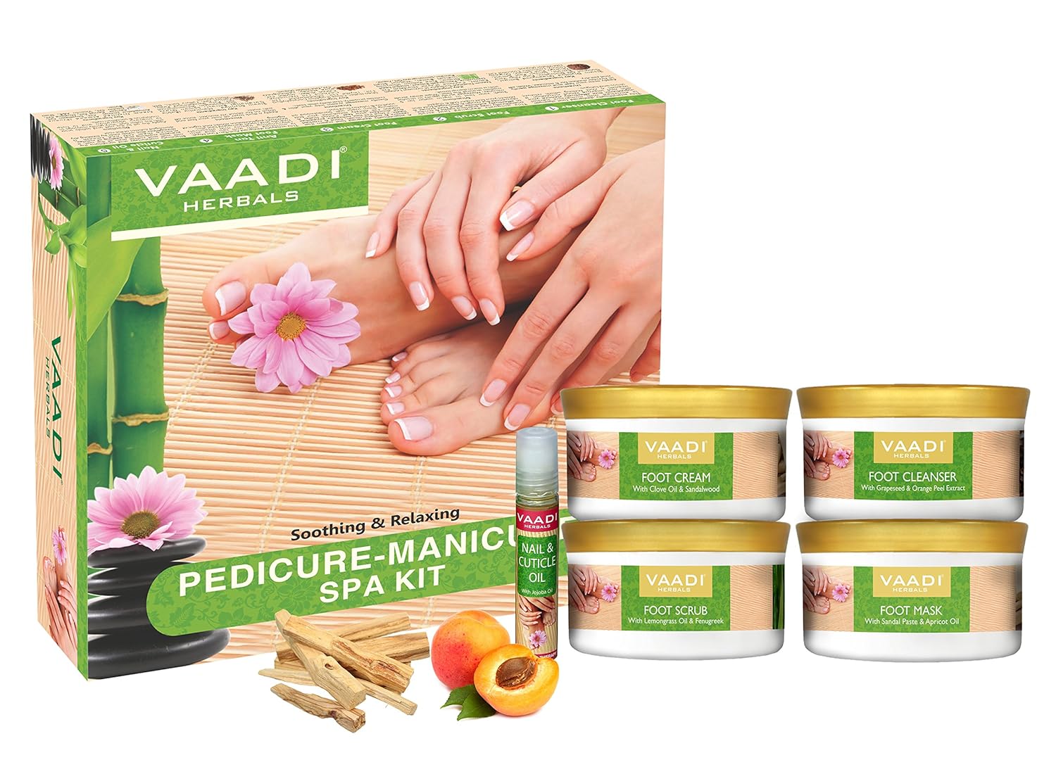 Vaadi Herbals Pedicure - Manicure Spa Kit Soothing & Relaxing [640 g]