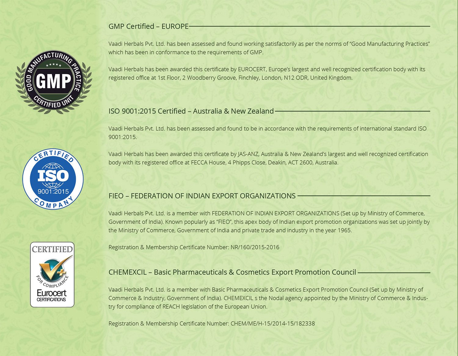 Vaadi Herbals Pedicure - Manicure Spa Kit Soothing & Relaxing [640 g]