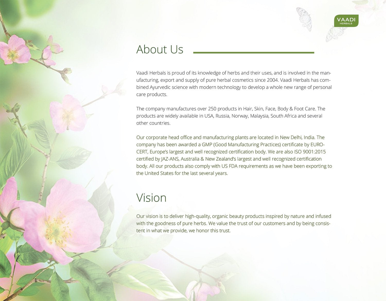 Vaadi Herbals Pedicure - Manicure Spa Kit Soothing & Relaxing [640 g]