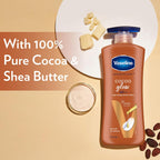 Vaseline Cocoa Glow Serum In Lotion, 100% Pure Cocoa & Shea Butter for Glowing & Soft Skin [600 ml]