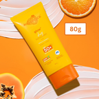 Aqualogica Glow+ Dewy Lightweigh Sunscreen Gel SPF 50+ PA++++ with Papaya & Vitamin C [80g]