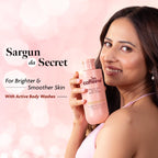 mCaffeine 1% Glycolic Acid Detan Body Wash, 5% Niacinamide-Kojic Acid Reduces Dark Spots & Brightens [300 ml]