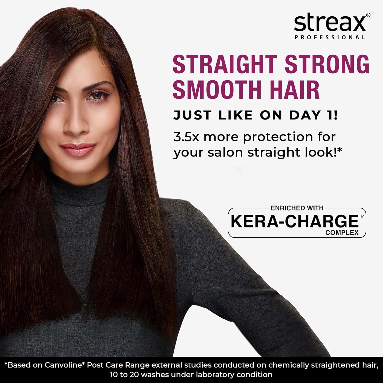 Streax Professional Canvoline Shampoo With Kera-Charge & Baobab Oil [300 ml]