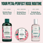 The Body Shop British Rose Shower Gel, Softens & Cleanses, Floral Scent of Rose & Aloe, Soap-Free [250 ml]